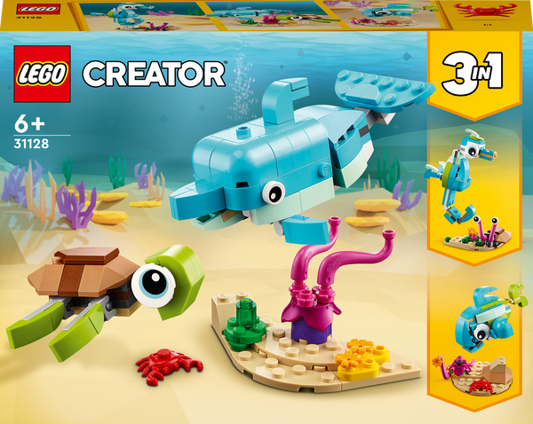 LEGO® Creator 3-in-1-Set Delfin und Schildkröte 31128