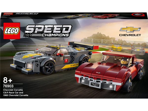 LEGO® Speed Champions Chevrolet Corvette C8.R  und 1968 Chevrolet Corvette 76903